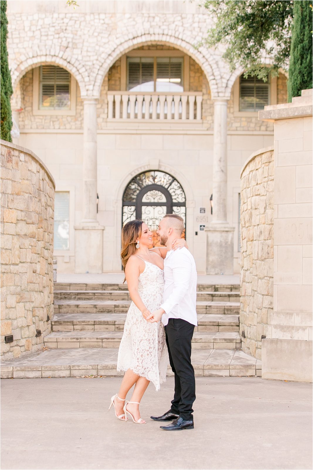 Romantic DFW Engagement Session at Adriatica in McKinney, Texas by Dallas Wedding Photographer Jillian Hogan
