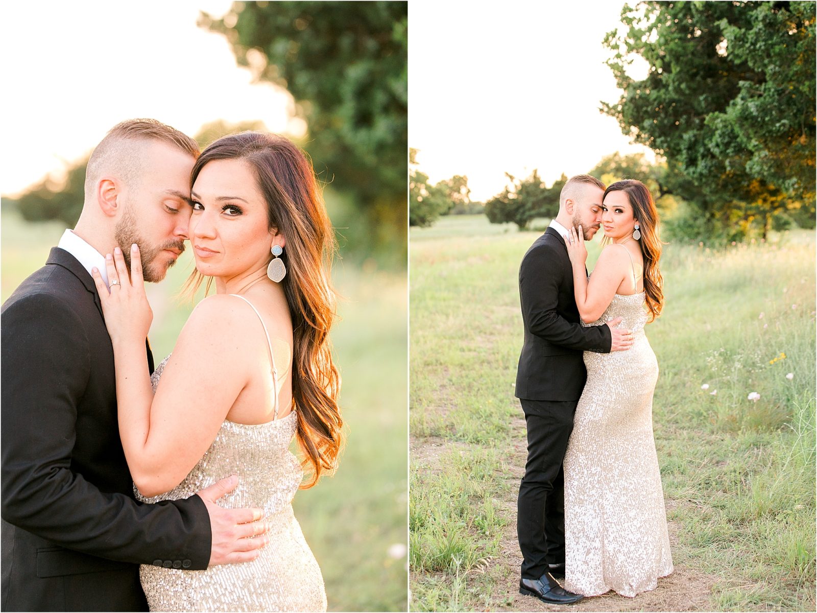 Romantic Outdoor DFW Engagement Session in McKinney Texas by Jillian Hogan Photography