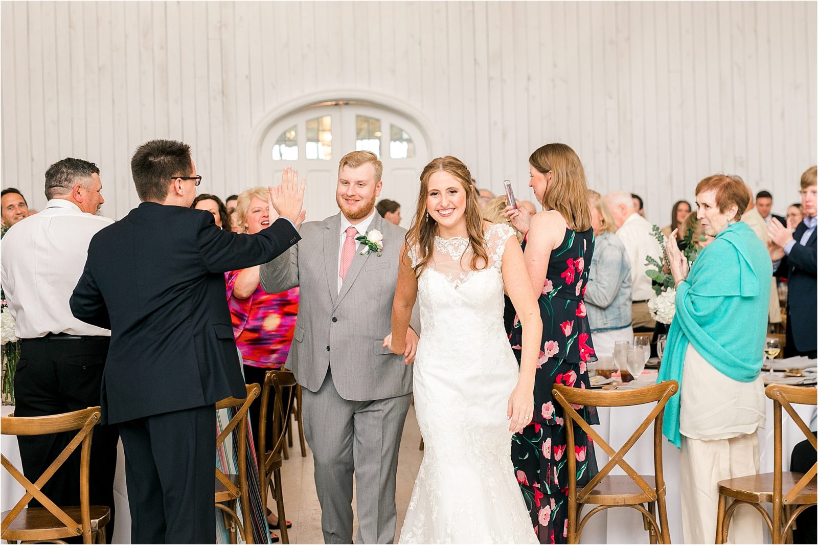 Wedding Reception at White Sparrow Barn in Dallas, TX by wedding photographer Jillian Hogan 