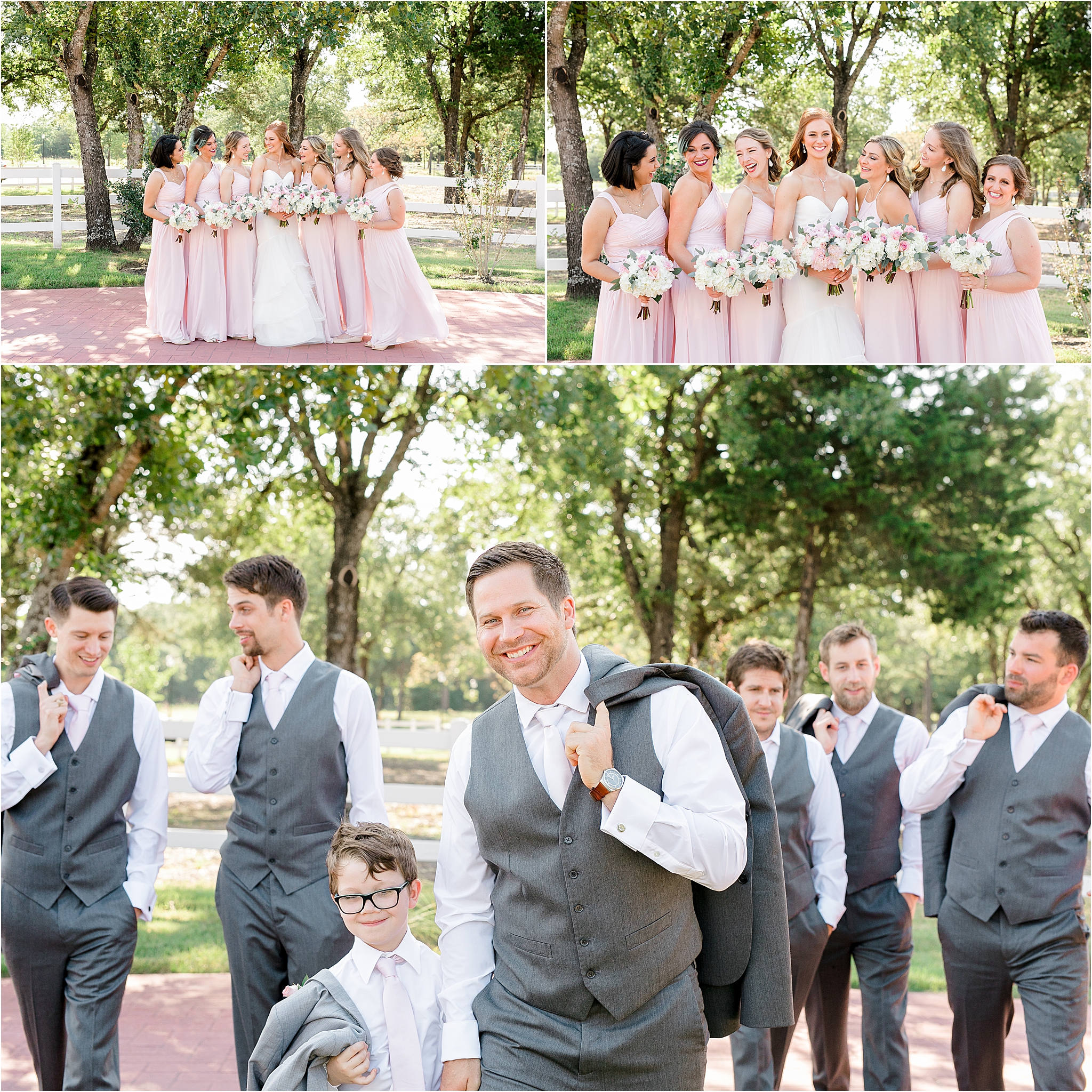 Bridal Party Photos at Rockwall Manor by Dallas Wedding Photographer Jillian Hogan 