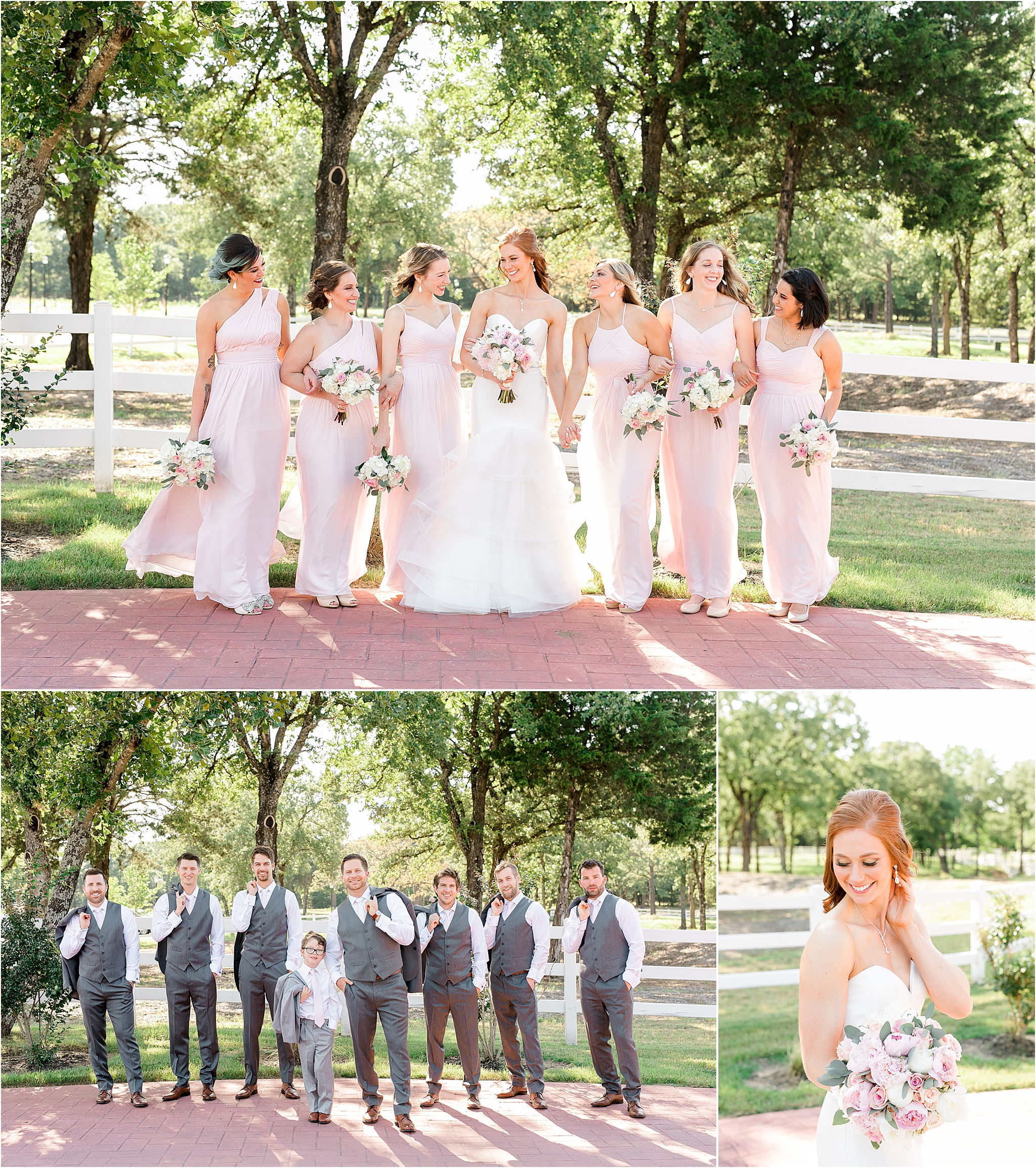 Bridal Party Rockwall Manor in Dallas, Texas by DFW Wedding Photographer Jillian Hogan 