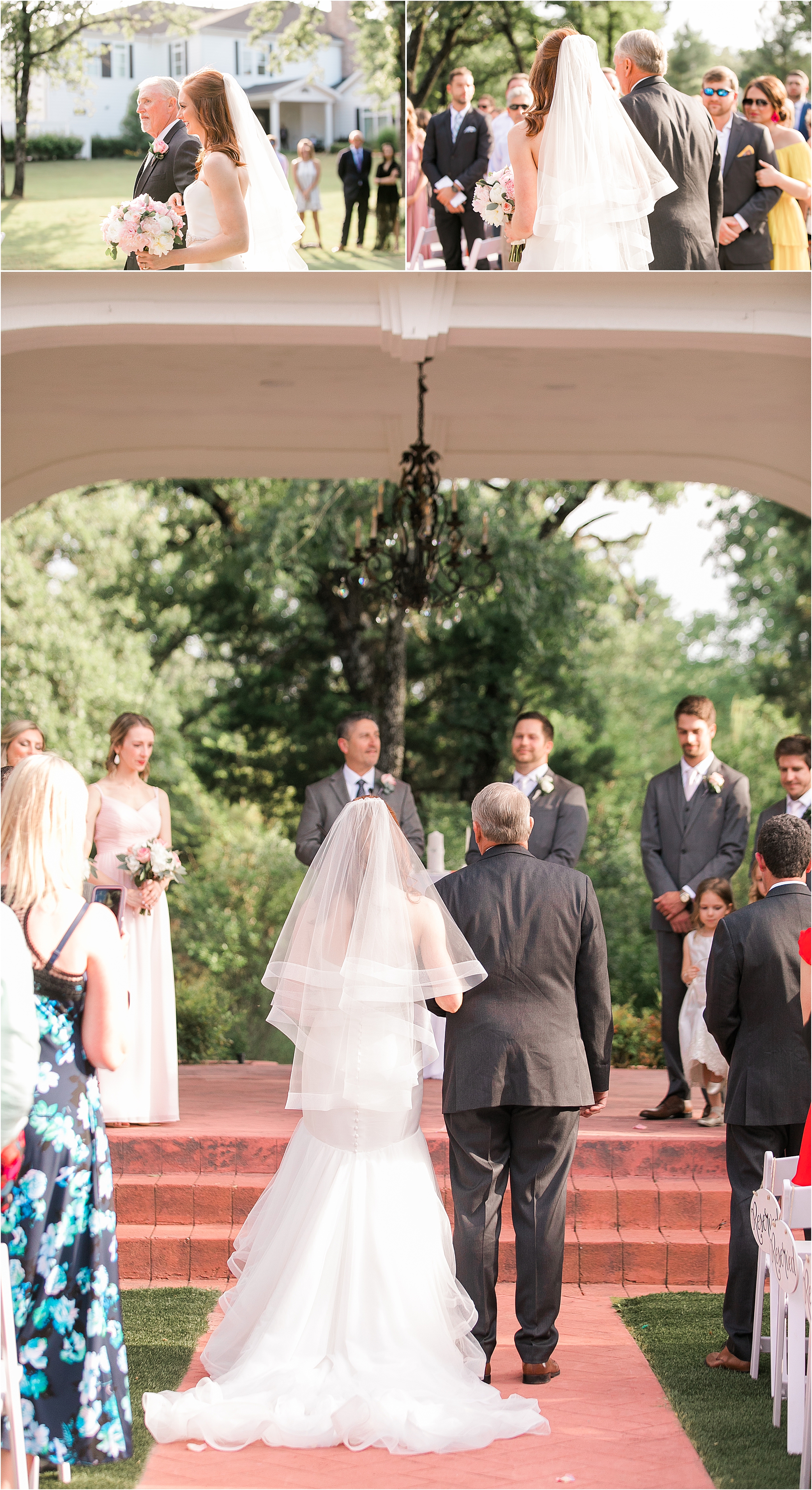 Spring Wedding Ceremony at Rockwall Manor in Dallas, TX by DFW Wedding Photographer Jillian Hogan 
