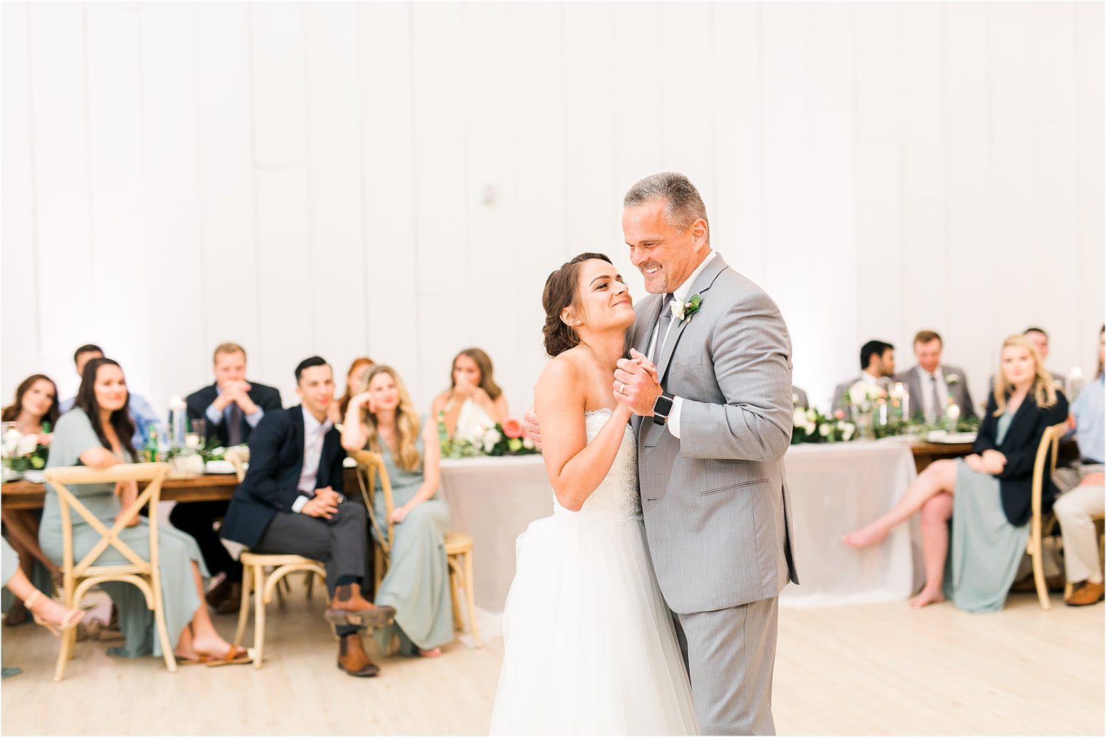 Father daughter dance at The Grand Ivory in Leonard, Texas By Dallas Wedding Photographer Jillian Hogan 