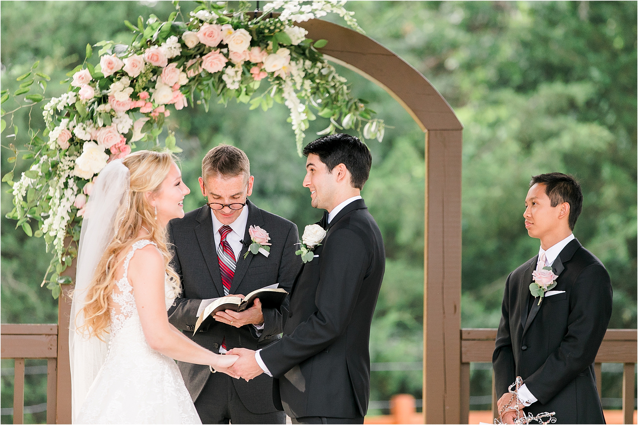 Wedding Vows at The Springs McKinney Wedding by Dallas Wedding Photographer Jillian Hogan