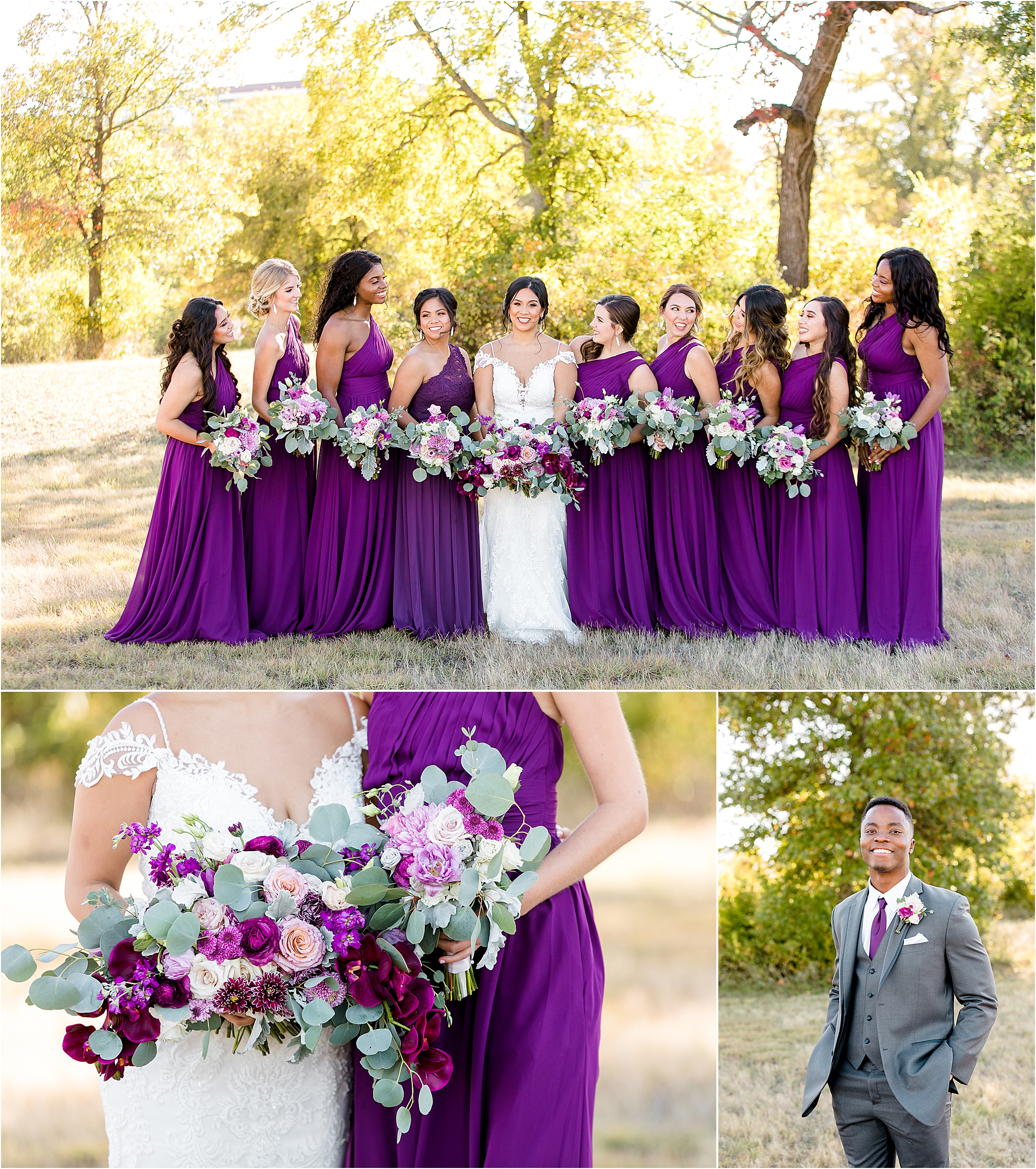 Colorful Fall Bridesmaid Portraits in McKinney, Texas by Photographer Jillian Hogan