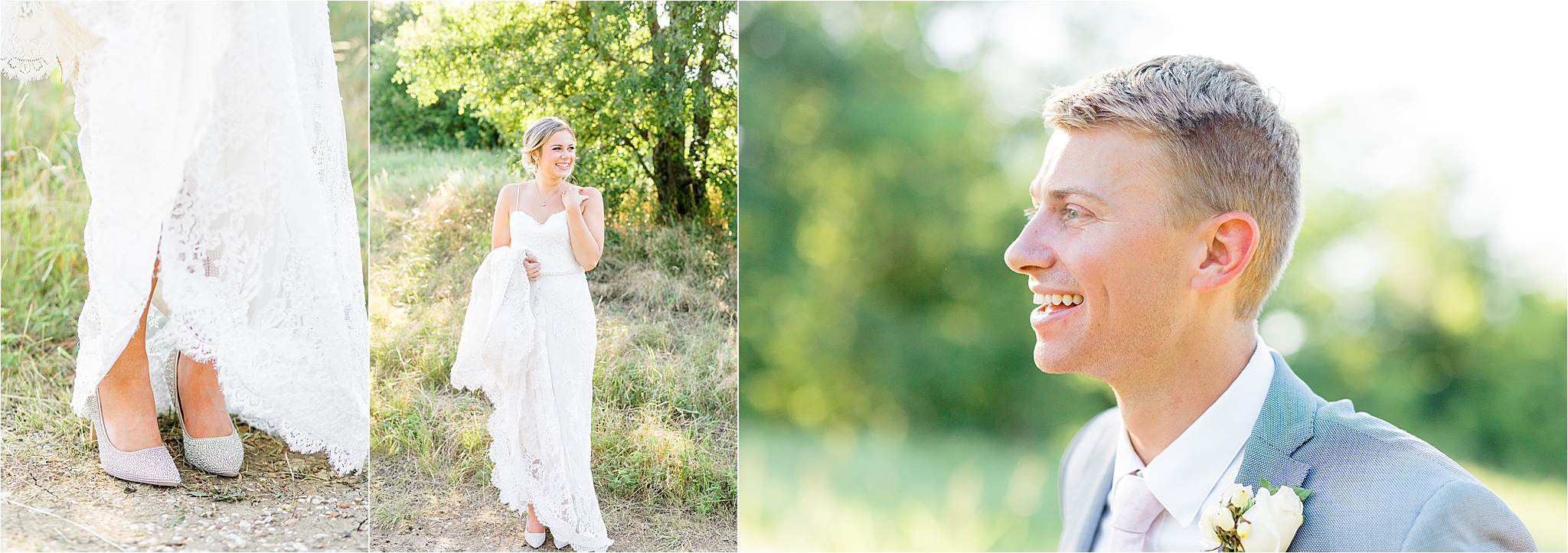 Bride and Groom Portraits at Arbor Hills Nature Preserve in Plano, Texas 