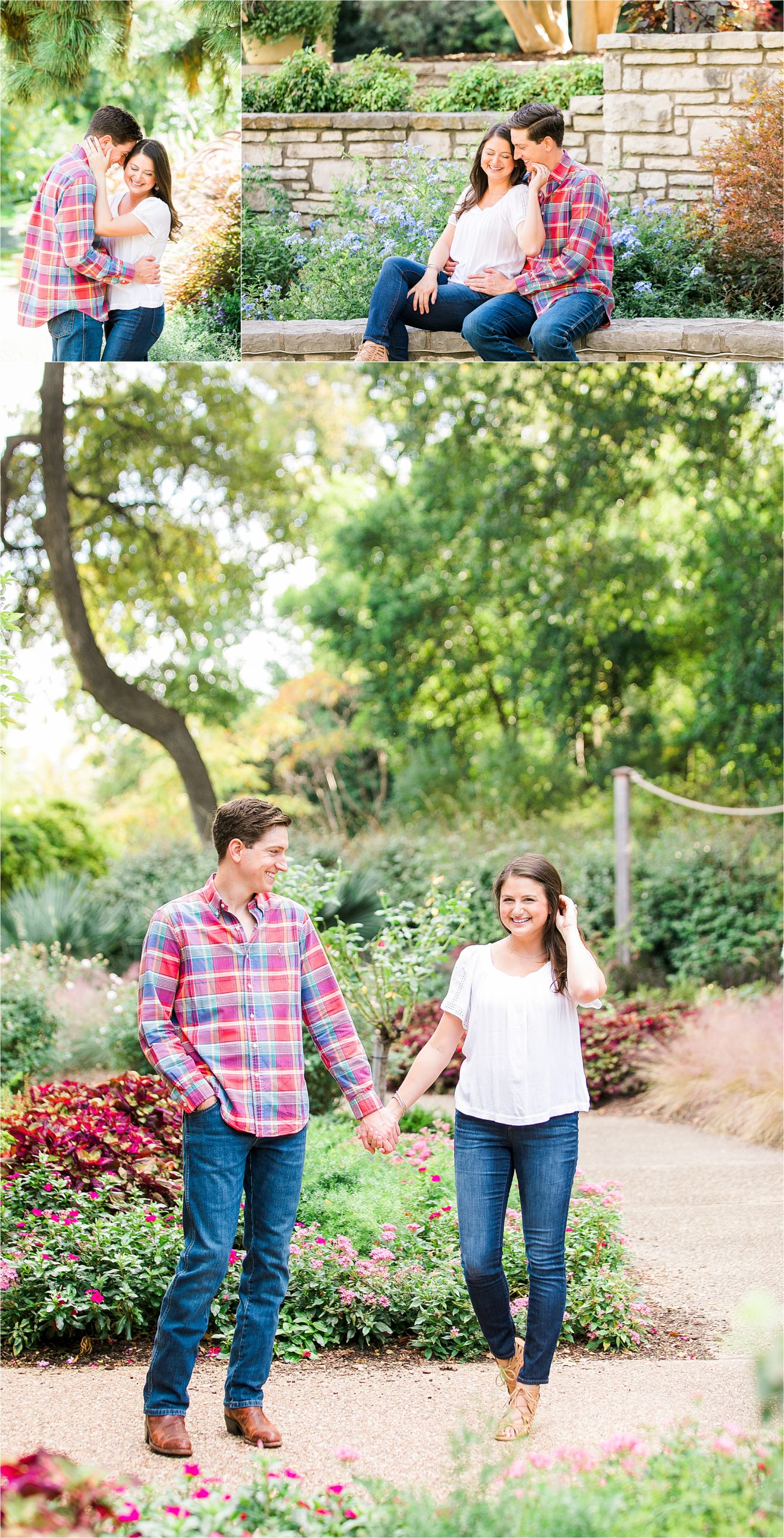 Best Engagement Ideas in Fort Worth Texas including the Fort Worth Botanic Gardens