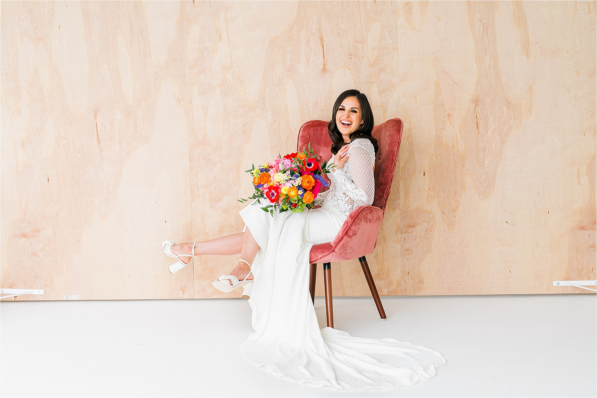 Colorful, Bright Dallas, TX Studio Bridal Session with Dallas Wedding Photographer Jillian Hogan Photography 