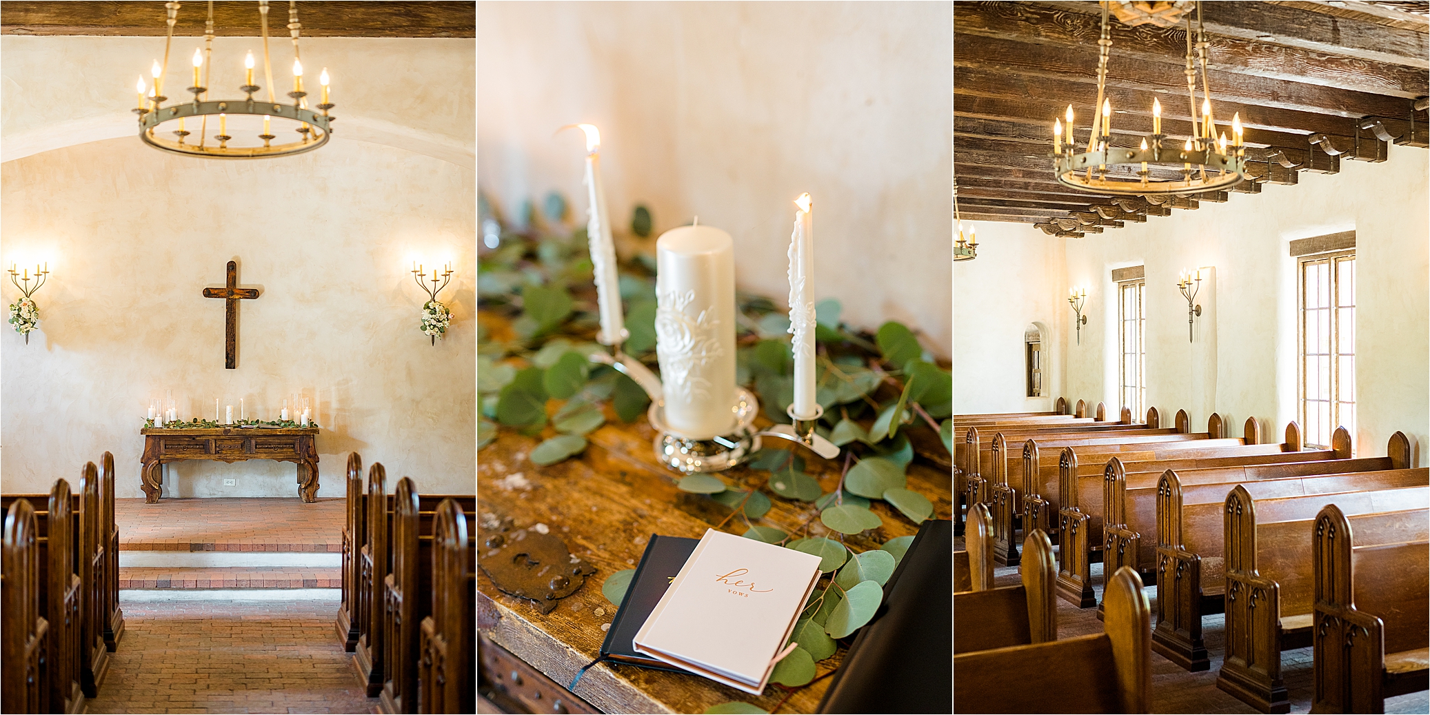 Chapel details at Lost Mission, A Texas Hill Country Wedding Venue near San Antonio, Texas 